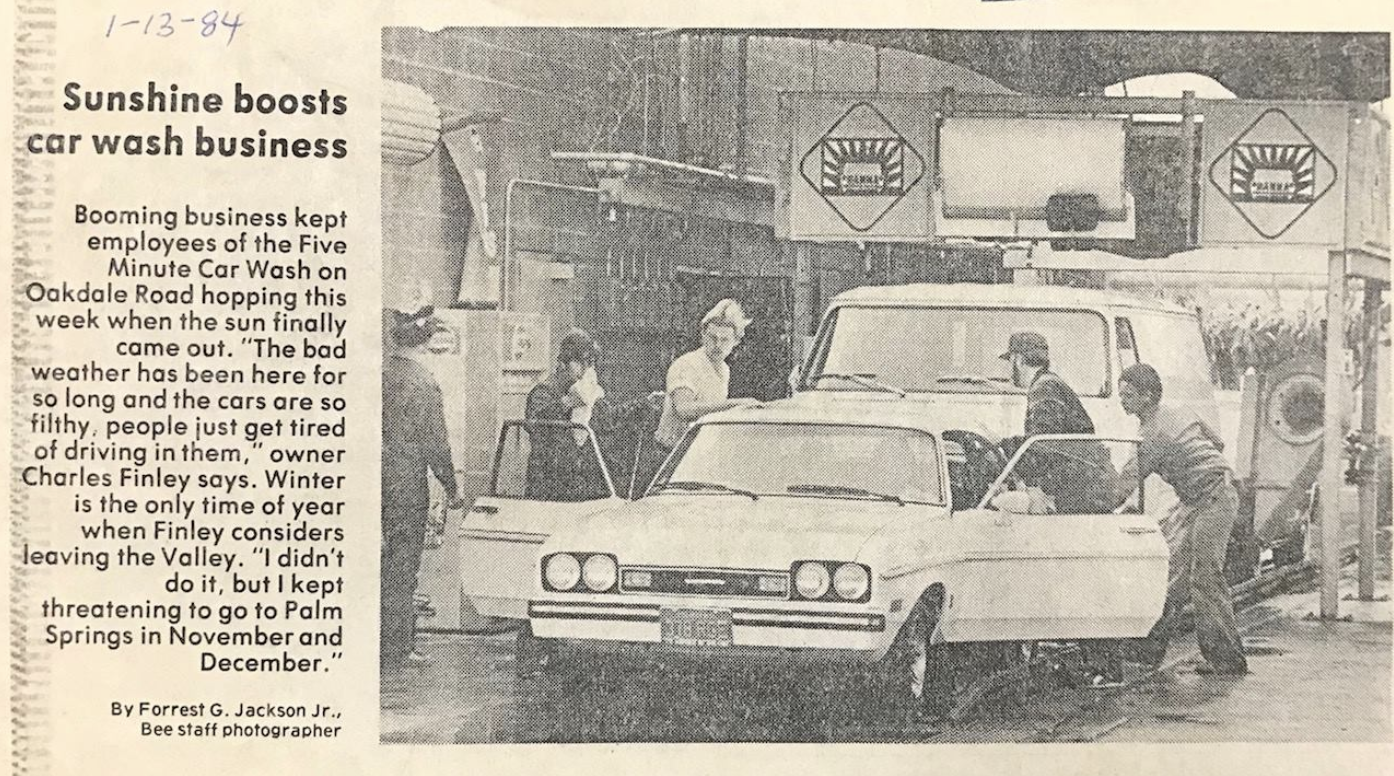 Feature Photo in the Modesto Bee, 1984.